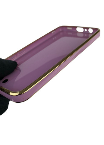 Чохол для Galaxy A03 (SM-A035F) з кільцем MagSafe із золотою окантовкою на самсунг а03 чорничний gs1 Samsung (366236164)