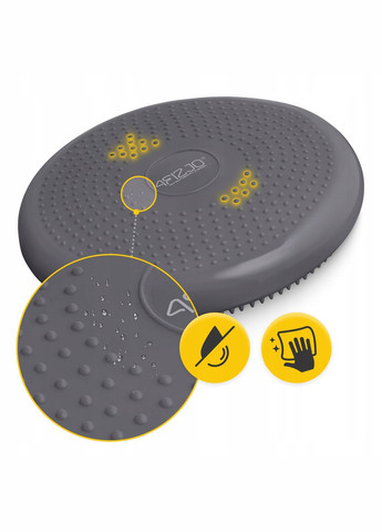 Балансировочная подушка-диск PRO+ 33 см сенсомоторная, массажная Grey () 4FIZJO P-5907739314475 (345712757)