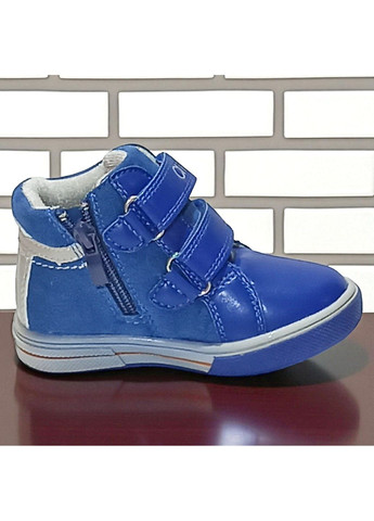 Утеплені демісезонні черевики на липучках осінні ортопедичні хайтопи для малюка на флісі Клібі Clibee (362378422)