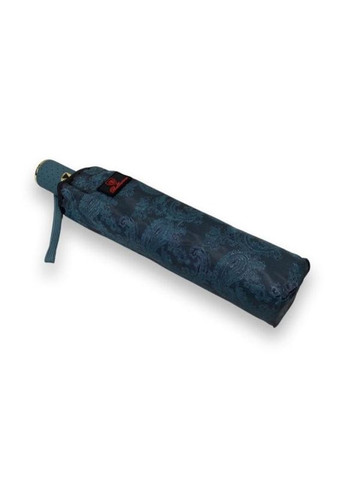 Бірюзова парасолька напівавтомат жіноча m524 жакардова на 10 спиць бірюзовий Bellissimo середня (297201901)