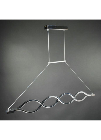 Люстра світлодіодна підвісна LED світильник для квартири на стелю ледве 27445 Хром 30-110х6х122 см. Sunnysky (324395999)