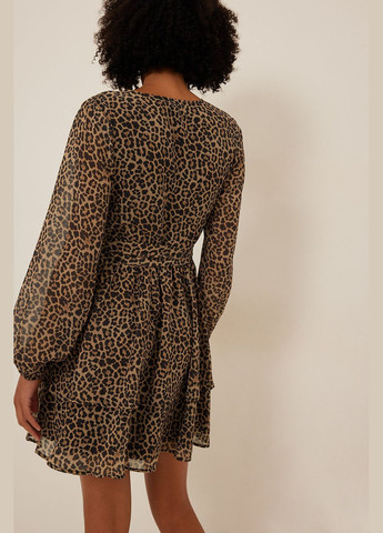 Бежева сукня демісезон,леопардовий, NA-KD