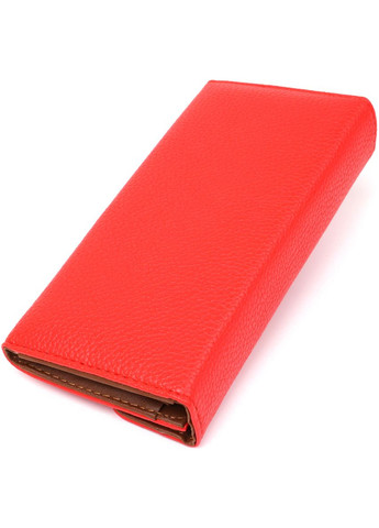 Женский кошелек из экокожи флотар с монетницей 19063 Ярко-красный KIVI (306882098)
