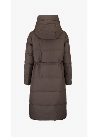 Коричневая зимняя куртка однотонная женская 2530 коричневый shop (2000999155130) On me