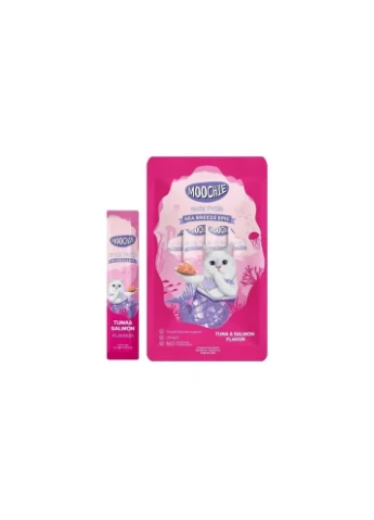 Ласощі Fairy Puree для котів рідкі з тунцем і лососем 5х15 г Moochie (400102575)