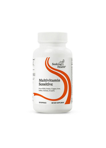 Мультивитаминный комплекс, Multivitamin Sensitive,, 120 вегетарианских капсул Seeking Health (322741498)