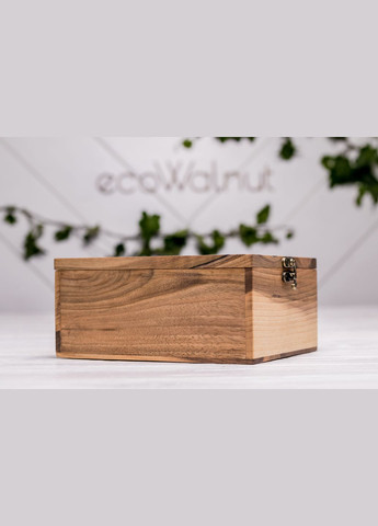 Подарочная коробочка из дерева со стеклянной крышкой S EcoWalnut (295266143)
