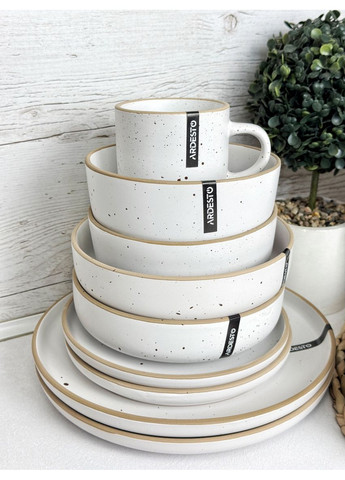 Сервиз столовый Midori AR0024MW 24 предмета белый Ardesto (349225514)