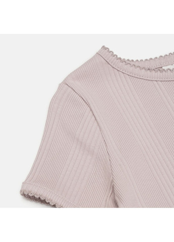 Розовая демисезонная футболка из хлопка H&M