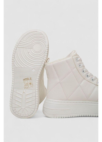 Білі кеди жіночі на хутрі,, 248rk09 No Brand