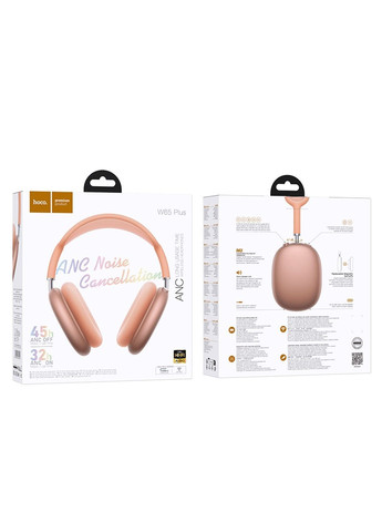Беспроводные накладные наушники W65 Plus Happy ANC BT headphones Orange Hoco (372990450)
