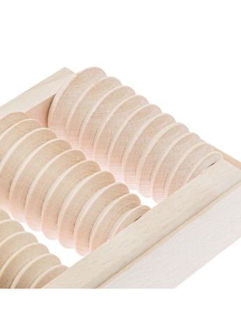 Массажер для стоп деревянный для профилактики плоскостопия и рефлекторного массажа на 3 ролики на одну ногу Woodly (331013333)