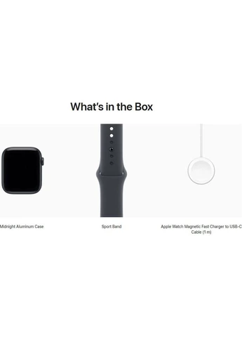 Смарт-часы Watch SE 3 GPS 44mm Midnight Aluminum Case with Midnight Sport Band M/L (MEHQ4) [145275] Apple (399682434)