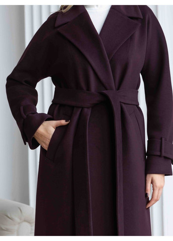 Фиолетовое Пальто-халат фиолетового цвета Raslov