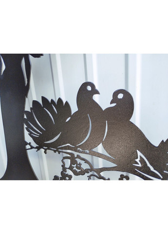 Флюгер на будинок Ангел з голубами, флюгер на дах з металу 3 мм. No Brand (368896737)