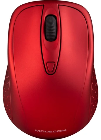 Мышка MC-WM4.1, беспроводная, 3кн., 1600dpi, нано ресивер, красная Modecom (347174113)