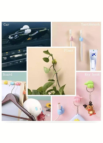 Органайзер кабеля клипса - держатель кабеля 4 шт. Разноцветный CHOICE (349844380)