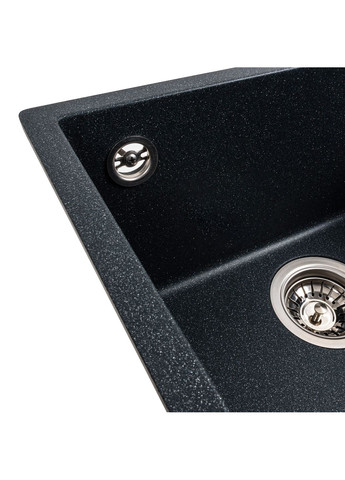 Гранітна мийка для кухні RUBA 4040 матова Антрацит Valeso (358059209)