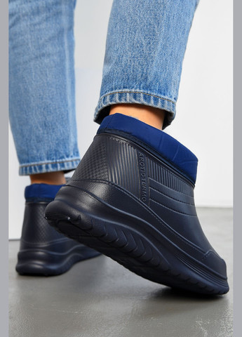 Калоші жіночі утеплені темно-синього кольору Let's Shop (311503955)