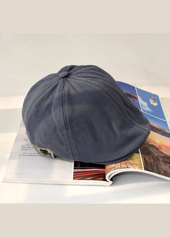 Винтажный модный однотонный берет Синий No Brand (300519882)