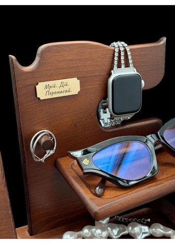 Настільна підставка-органайзер для телефону із гравіюванням No Brand (362268168)