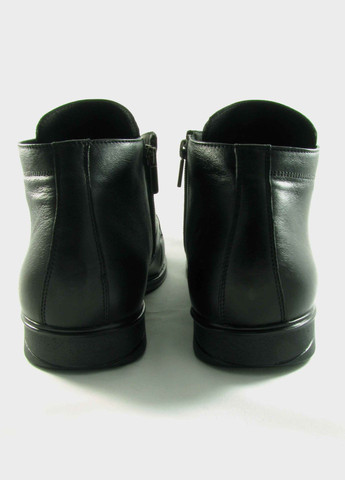 Черные осенние мужские кожанные классические ботинки черные (934) Lider Club