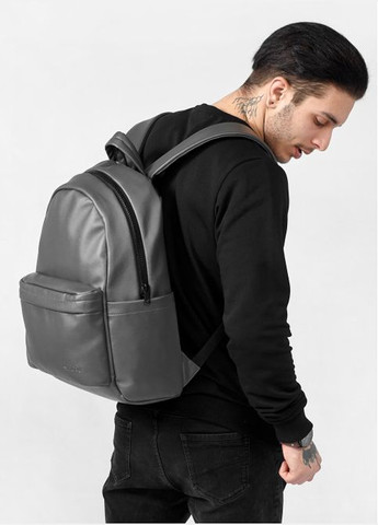 Рюкзак мужской из экокожи Zard LST графитовый Sambag (301871906)