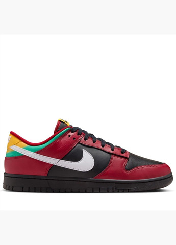 Червоні кросівки чоловічі dunk low retro ltd biker tattoos red/black fz3057-001 Nike
