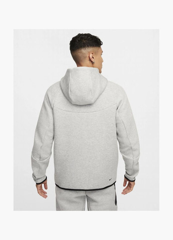 Толстовка чоловіча Tech Full-Zip Windrunner Hoodie Grey HV0949-063 Nike (326783991)