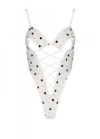 Эротический боди с рисунком LOVELIA BODY white L/XL- Passion (297394394)