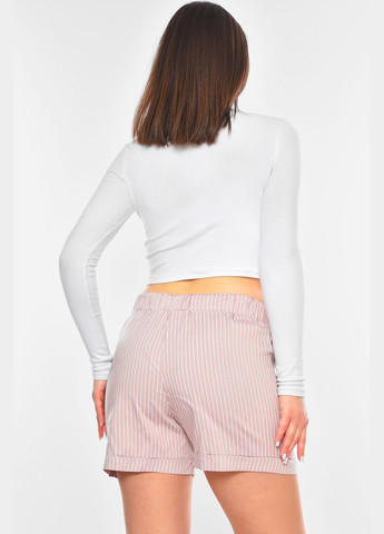 Шорты женские полубатальные бежевого цвета Let's Shop (328916006)