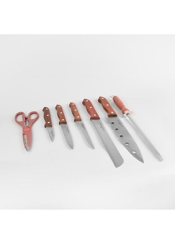 Набір кухонних ножів MR-1403 8 предметів Maestro комбінований,