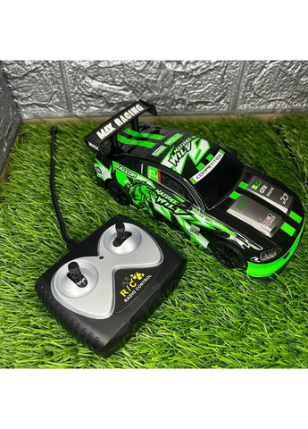 Машинка для перегонів на радіокеруванні | 1:24 Акумуляторний | Зелена No Brand (366873760)