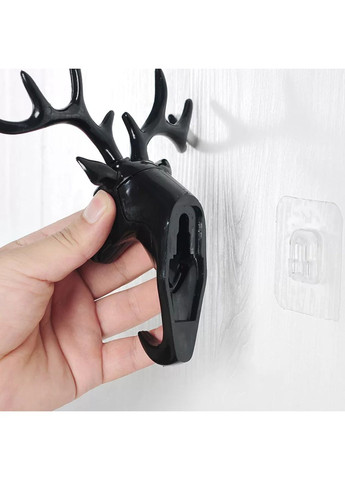Ключниця - вішак декоративний чорний Олень No Brand (360900832)