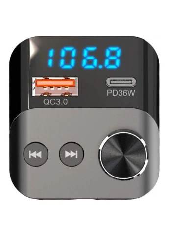 Автомобільний FM-трансміттер Wave 13 54W PD LED/Bluetooth/QC3.0,USB-C 36W Aspiring (396533714)