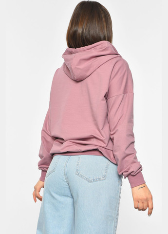 Бузковий худі жіноче бузкового кольору Let's Shop однотонний без декору (303899336)