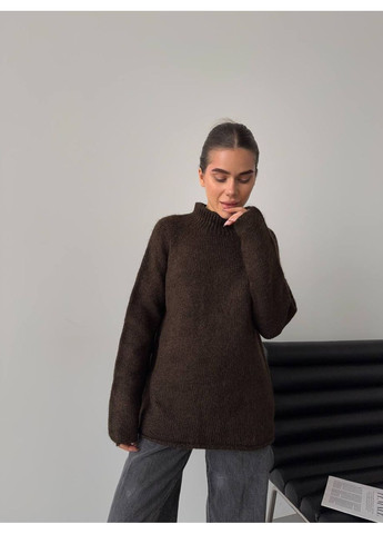 Коричневий демісезонний стильний светр без швів (туреччина) — заміри в описі DK/DL Мода без кордонів