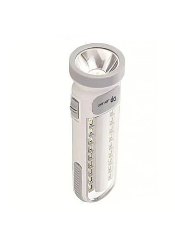 Ручной LED фонарь 2в1 HG-7102LE, LED, 1300 mAh / Переносная аккумуляторная лампа фонарь GTM (375030338)