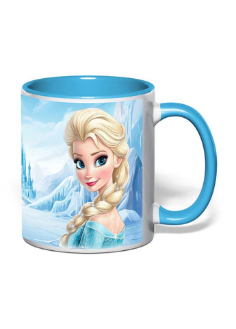 Чашка з друком "Крижане серце" 330 мл (колір блакитний) (35230) No Brand (371911277)