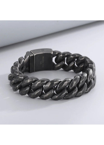 Массивный мужской браслет из нержавеющей медицинской стали 19мм 22см BS-331 No Brand (351503737)