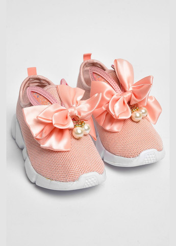 Рожеві осінні кросівки дитячі текстильні рожевого кольору Let's Shop