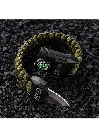 Наручные часы мужские с компасом Band 6в1 Черный (2888) Besta (362711477)