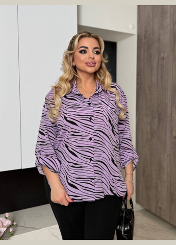 Жіноча сорочка вільного фасону з принтом MonCher (340917125)