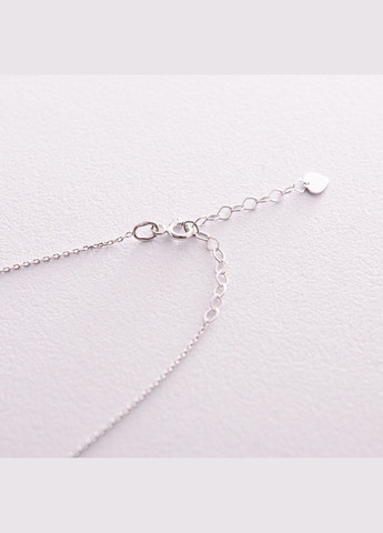 Колье - галстук Кольори свободи в белом золоте (фианиты) кол02328 43 Oniks (264392867)