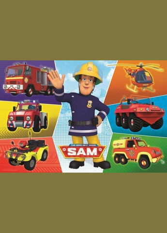 Пазлы Транспорт пожарного Сэма. Prism A&D Fireman Sam (100 эл.) 16354 ( ) Trefl (328946555)