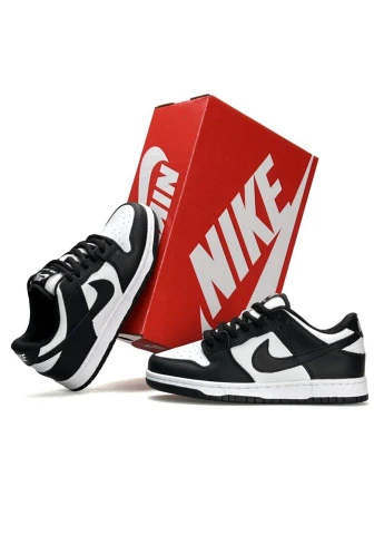 Кроссовки Retro Black White (Размер ) No Brand SB Dunk Low чёрно-белые всесезоны (378646934)