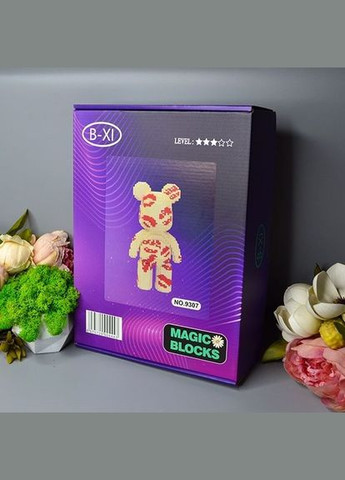 Конструктор Magic Blocks "Kisses" на 3031 деталь. Ведмедик Bearbrick 40,5 см Limo Toy (280950086)