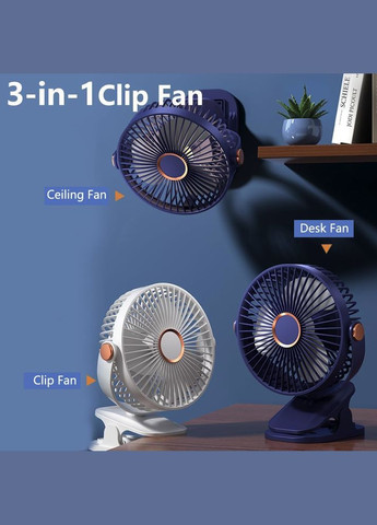 Акумуляторний вентилятор K33 з підсвіткою, White VHG (338627757)