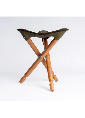 Дитячий стілець дерев'яний складаний для відпочинку на природі CТ-1д. Дерево + Брезент + Шкіра Acropolis (351850553)