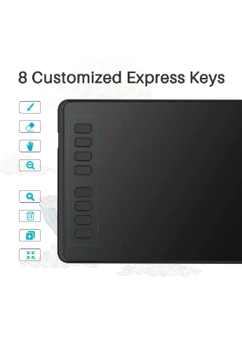 Графічний планшет 8.7"x5.4" H950P, microUSB, чорний Huion (335257151)